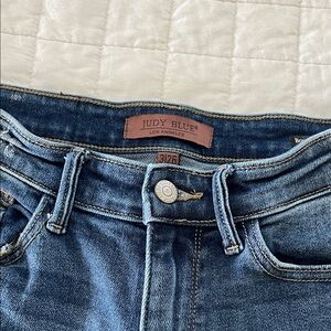 Judy Blue Women's Dark Blue Boyfriend Jeans